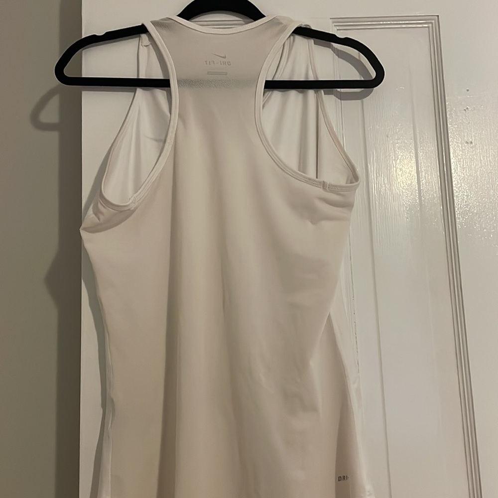 White Nike Racerback Tank - Picture 3 of 3